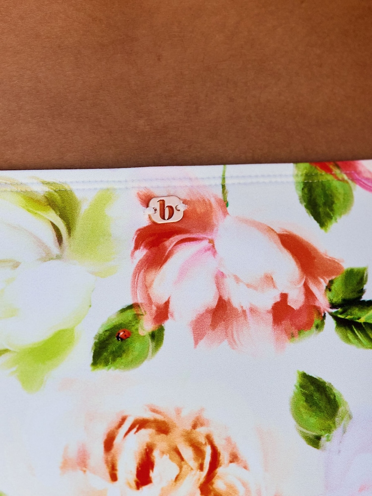 B by Ted Baker Cream Floral High Leg Bikini Briefs - Image 4 of 4