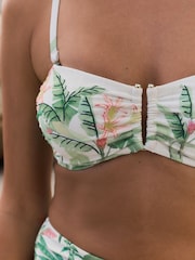Бикини-топ бандо со съемными бретелями и пальмовой фурнитурой B by Ted Baker - Image 5 of 5