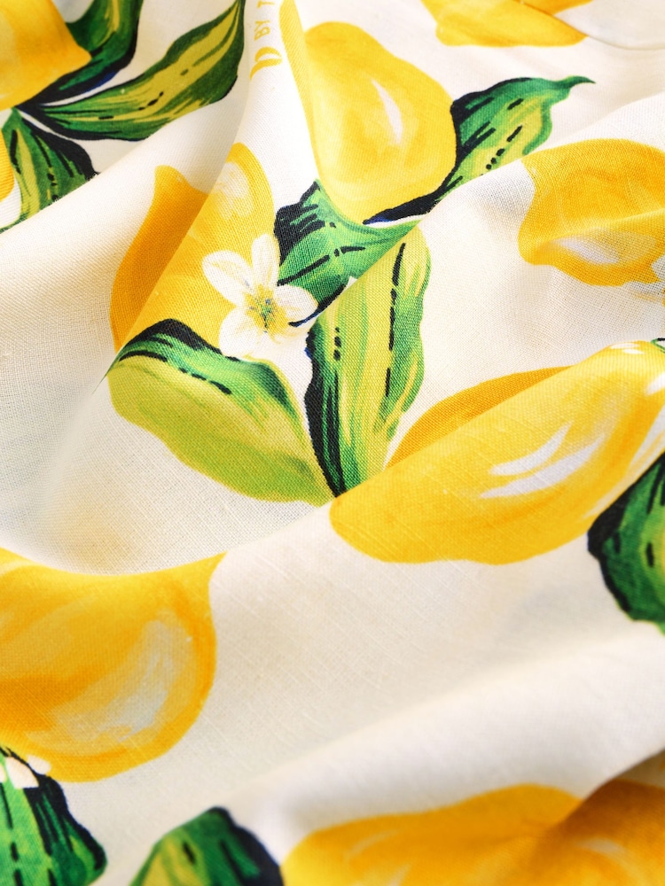 B by Ted Baker Lemon Touch of Linen Trousers - Image 10 of 10