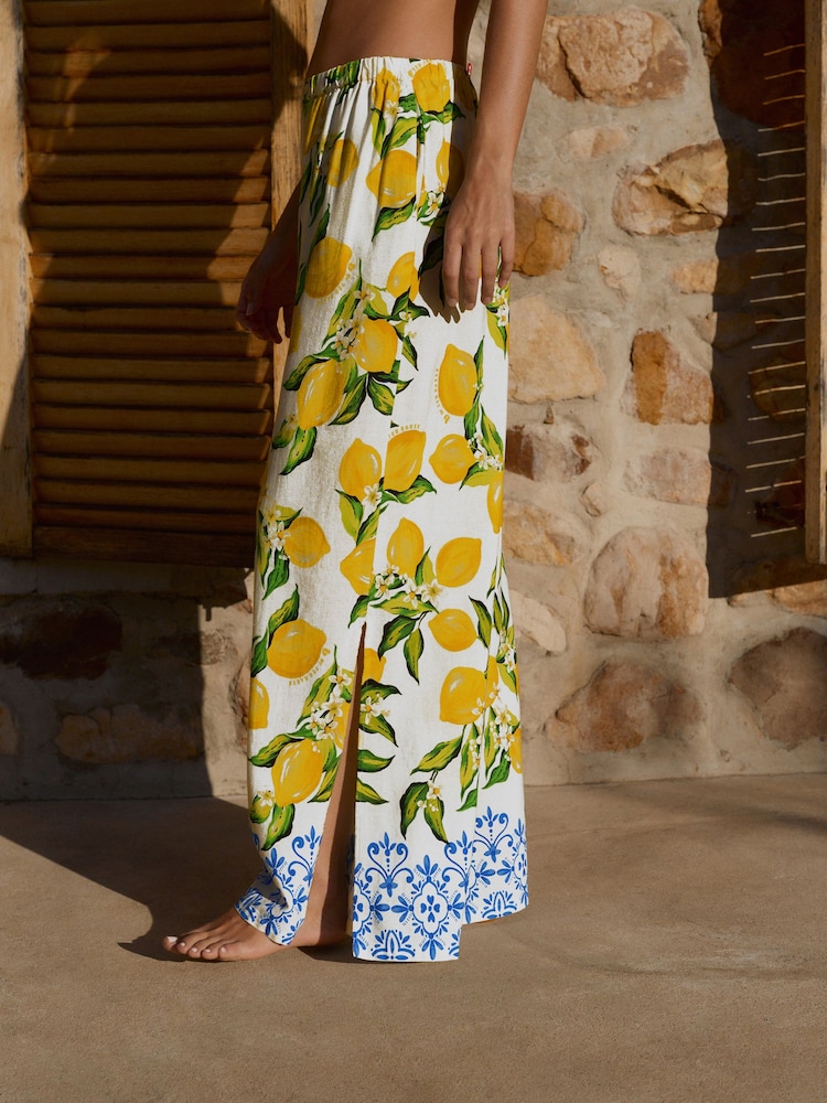 B by Ted Baker Lemon Touch of Linen Trousers - Image 2 of 10