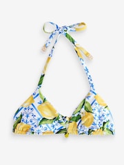 Haut de bikini triangle réversible B by Ted Baker écru citron - Image 6 of 8