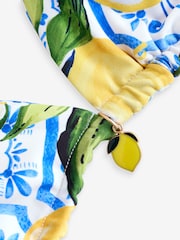 Haut de bikini triangle réversible B by Ted Baker écru citron - Image 7 of 8