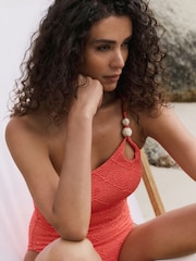 B by Ted Baker Tummy Control One Shoulder Swimsuit - Image 2 of 9