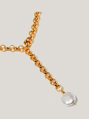 Jigsaw Gold Keshi Pearl Gold Necklace - Image 2 of 2