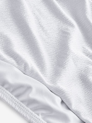 B by Ted Baker Zip Hardware Tummy Control White Texture Swimsuit - Image 7 of 7