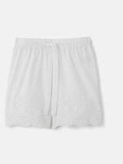 Jigsaw White Broderie Anglaise Shorts - Image 5 of 6