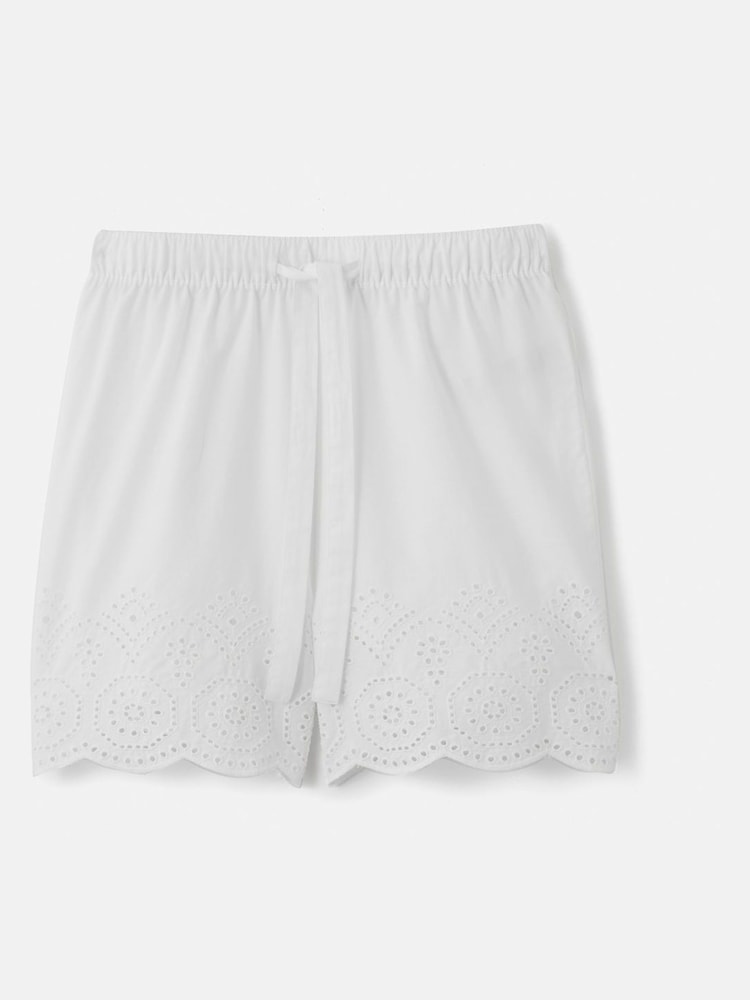 Jigsaw White Broderie Anglaise Shorts - Image 5 of 6
