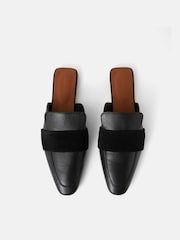 Jigsaw Black Backless Loafers - Image 2 of 4