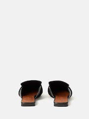 Jigsaw Black Backless Loafers - Image 4 of 4