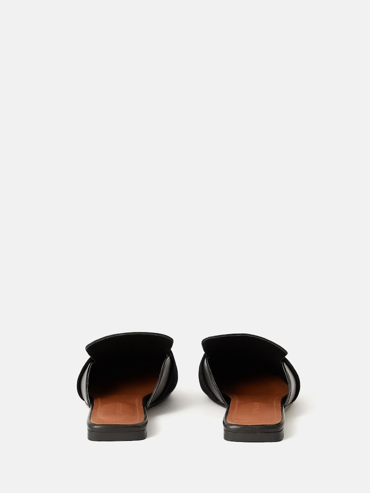 Jigsaw Black Backless Loafers - Image 4 of 4