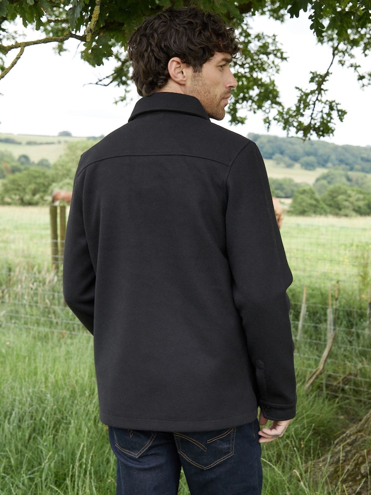 Threadbare Black Long Sleeve Textured Knitted Jackets - Image 2 of 5
