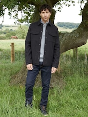 Threadbare Black Long Sleeve Textured Knitted Jackets - Image 3 of 5