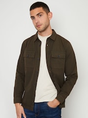 Threadbare Brown Lightweight Jacket - Image 1 of 4