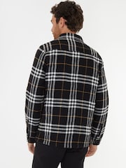 Черный - Threadbare стеганая куртка в клетку - Изображение 2 из 4