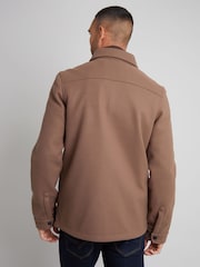 Threadbare Light Brown Long Sleeve Textured Knitted Jackets - Image 2 of 5