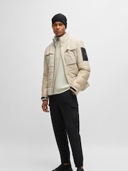 BOSS White Quarter Zip Dry-Flex Fabric Sweater - Image 3 of 5