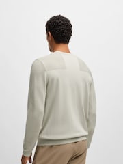 BOSS Natural Branded Crew Neck Dry-Flex Fabric Sweater - Image 4 of 5