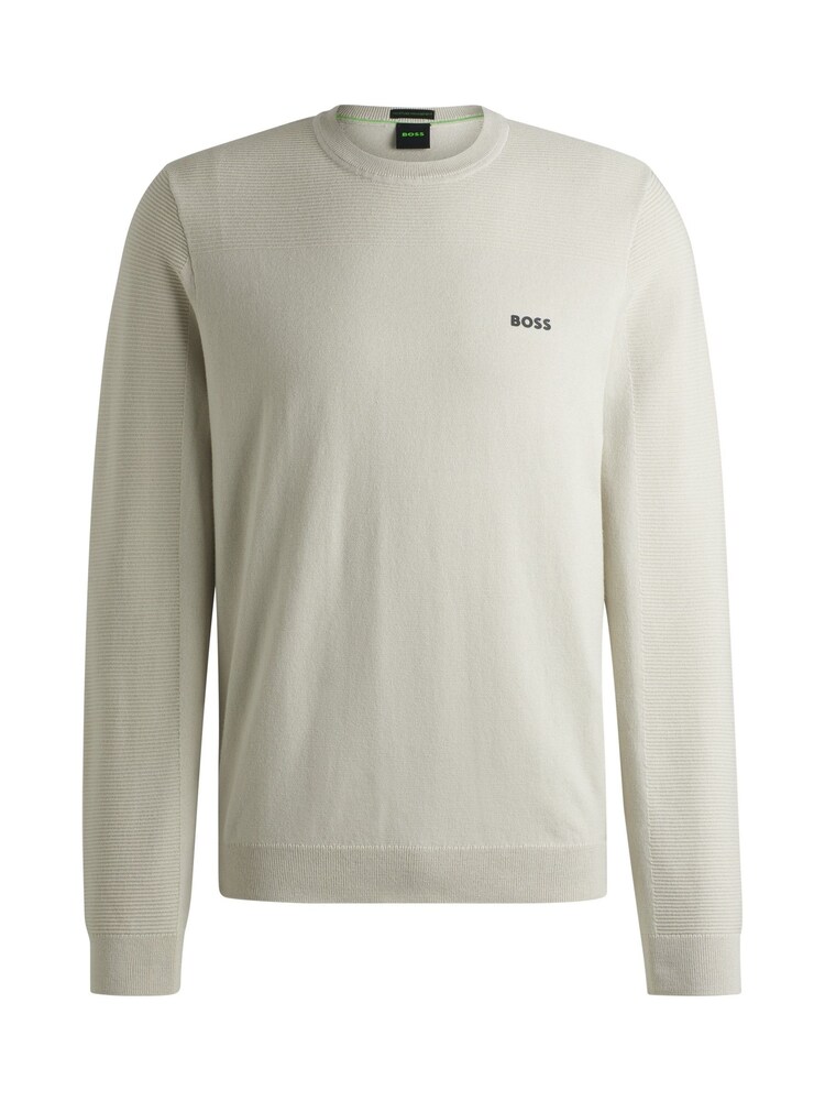 BOSS Natural Branded Crew Neck Dry-Flex Fabric Sweater - Image 5 of 5