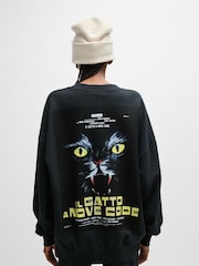 HUGO Black 100% Cotton Dargentix Sweatshirt - Image 4 of 5