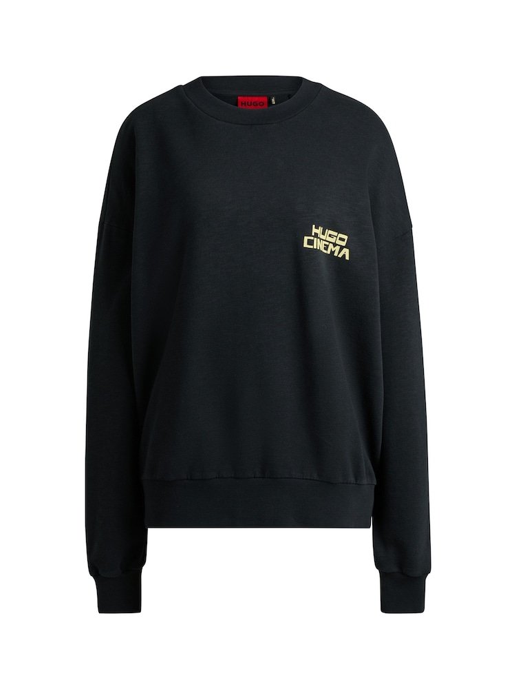 HUGO Black 100% Cotton Dargentix Sweatshirt - Image 5 of 5