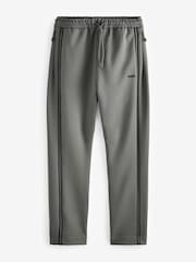 BOSS Grey Tape Insert Tracksuit Bottoms in a Cotton Blend - Image 1 of 2