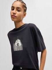 BOSS Black Disco Party Graphic 100% Cotton T-Shirt - Image 4 of 5