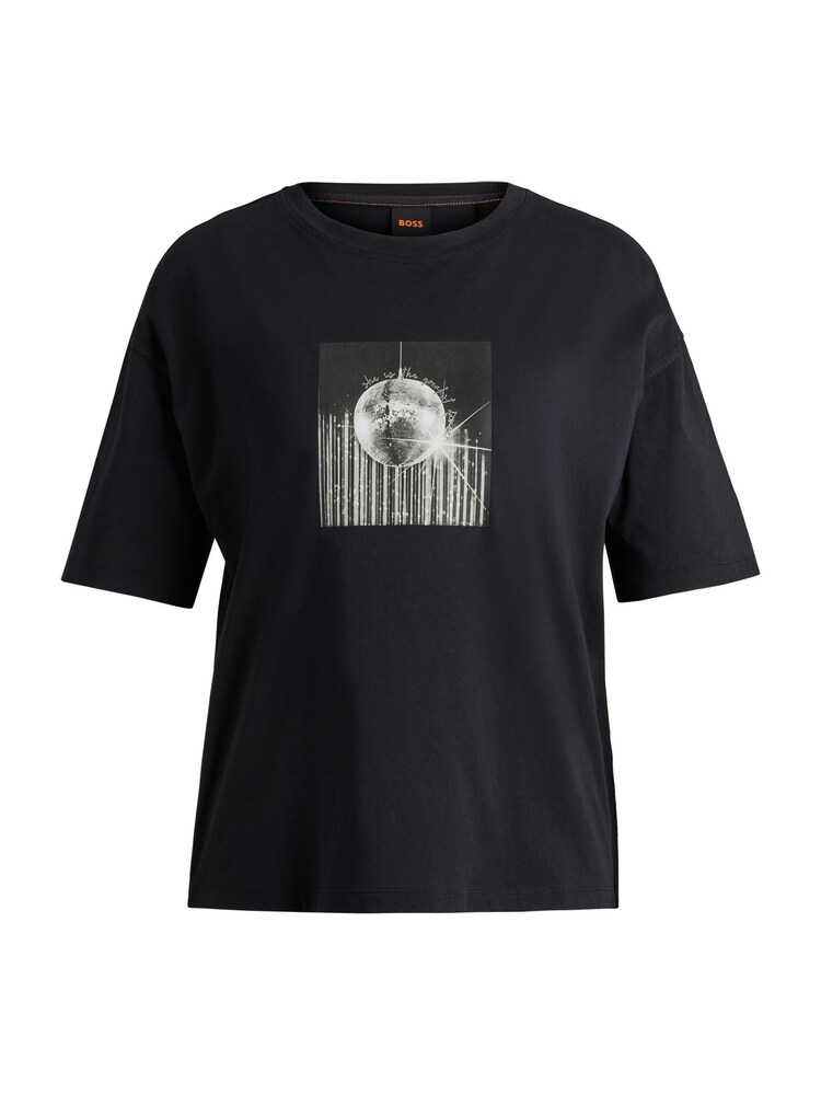 BOSS Black Disco Party Graphic 100% Cotton T-Shirt - Image 5 of 5