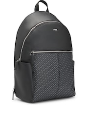 BOSS Black Leather Zair Backpack - Image 2 of 4