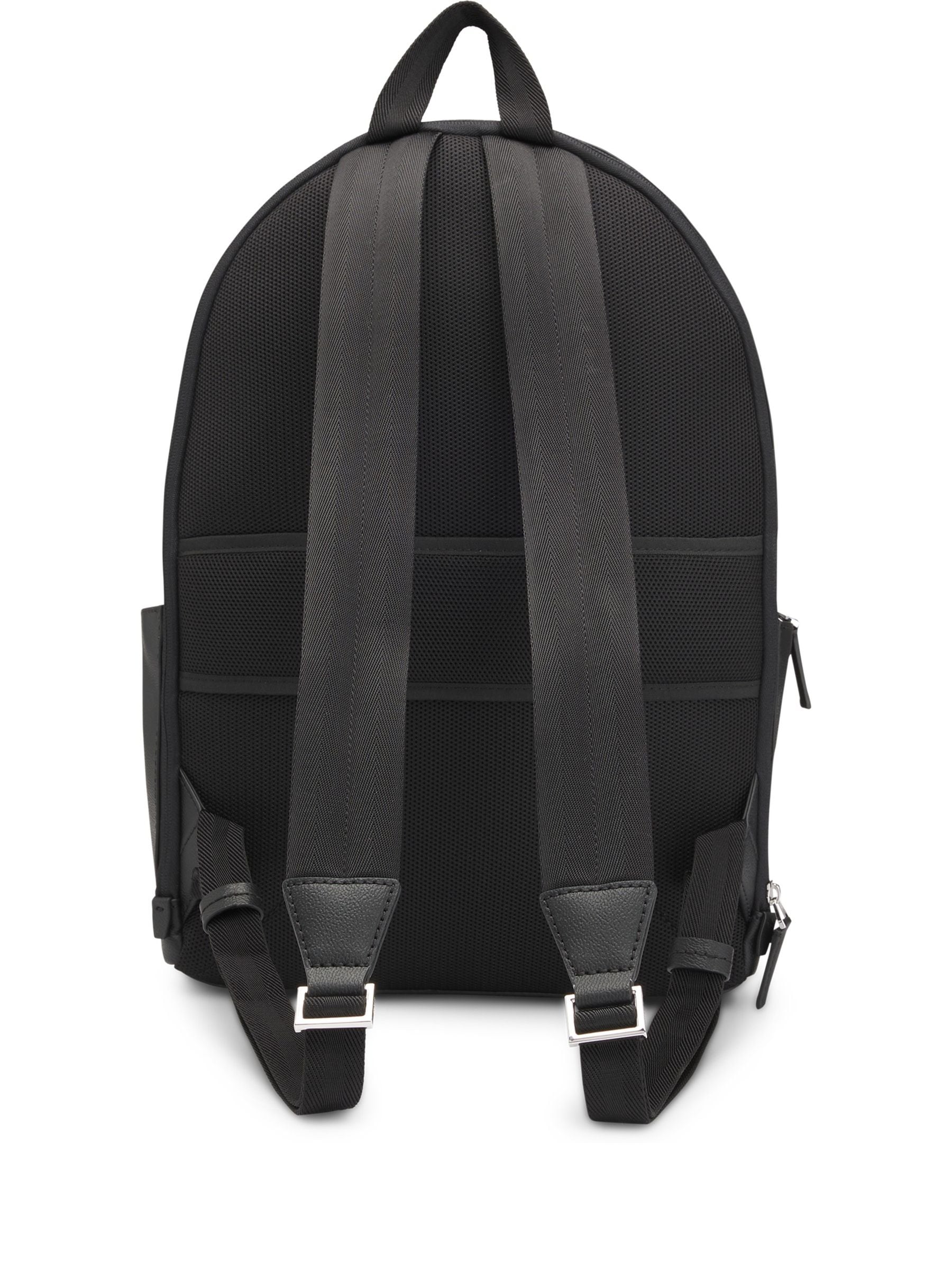 BOSS Black Leather Zair Backpack