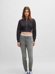 HUGO Grey Skinny Fit  Stretch Denim Jeans - Image 1 of 5