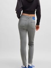 HUGO Grey Skinny Fit  Stretch Denim Jeans - Image 4 of 5