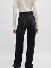 BOSS Black Charcoal Wide Leg Denim Jeans - Image 2 of 5