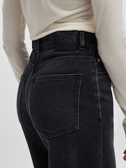 BOSS Black Charcoal Wide Leg Denim Jeans - Image 4 of 5