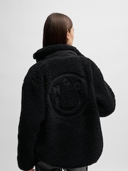 HUGO Teddy Jacket With Smiley Face Logo - Image 5 of 6