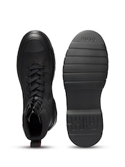 HUGO Black Urian Lace Up Boots - Image 4 of 5