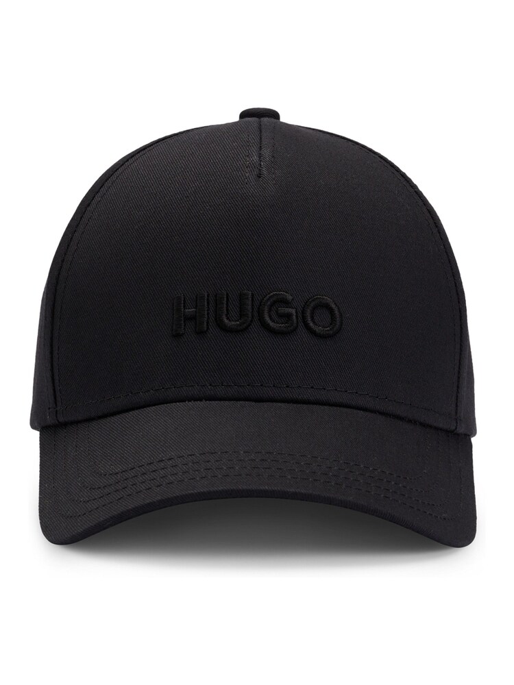HUGO Black Embroidered Logo 100% Cotton Twill Cap - Image 1 of 4 HUGO Black Embroidered Logo 100% Cotton Twill Cap - Image 1 of 4