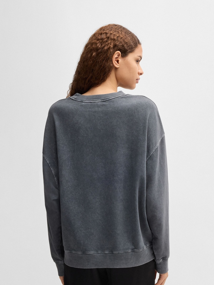 BOSS Black Elaslogan Sweatshirt - Image 2 of 4