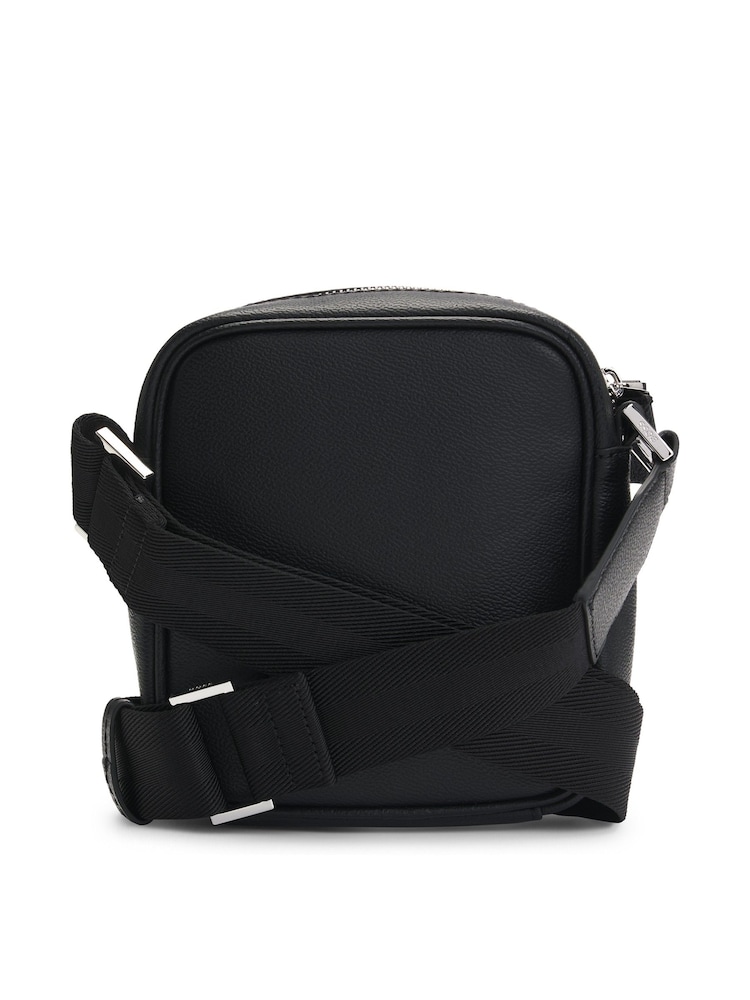 BOSS Black Monogram Panel Reporter Bag With Foil Logo - Image 2 of 5