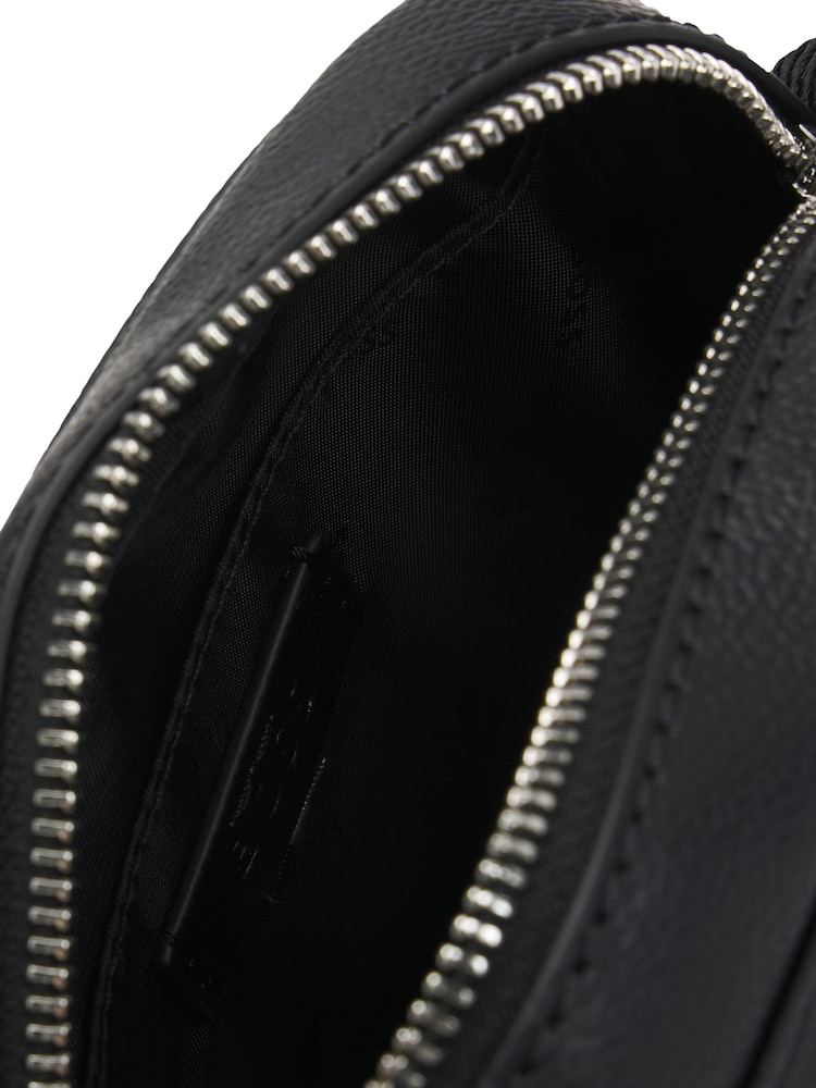 BOSS Black Monogram Panel Reporter Bag With Foil Logo - Image 5 of 5 BOSS Black Monogram Panel Reporter Bag With Foil Logo - Image 5 of 5