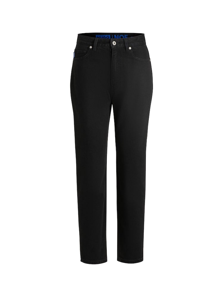 HUGO Black Tapered Fit Jeans in Rinse Wash Denim - Image 5 of 5