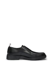 HUGO Black Double Strap Monk Shoes In Leather - Image 2 of 5