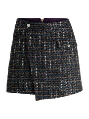 BOSS Grey Tweed Shorts With Wrap Front - Image 5 of 5