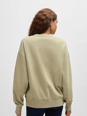 BOSS Natural Logo Detail Sweatshirt in 100% Cotton Terry - Image 3 of 4