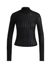 HUGO Black Dasori Long Sleeve Top - Image 5 of 5