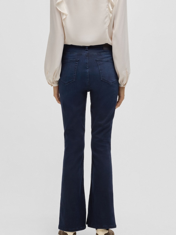 BOSS Grey Bootcut Stretch Denim Jeans - Image 2 of 5