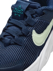Nike Navy Blue Volt Infant Star Runner 4 Trainers - Image 10 of 10