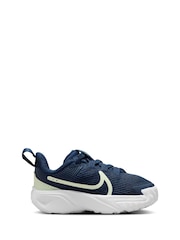 Nike Navy Blue Volt Infant Star Runner 4 Trainers - Image 3 of 10