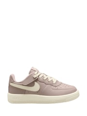 Nike Pink Particle Junior Air Force 1 Low Easy On Trainers - Image 1 of 4