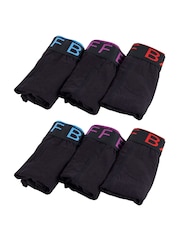 Jeff Banks Black Bamboo Boxers 6 Pack - Image 4 of 6