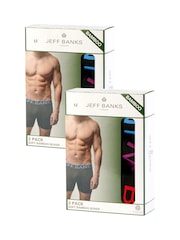 Jeff Banks Black Bamboo Boxers 6 Pack - Image 5 of 6